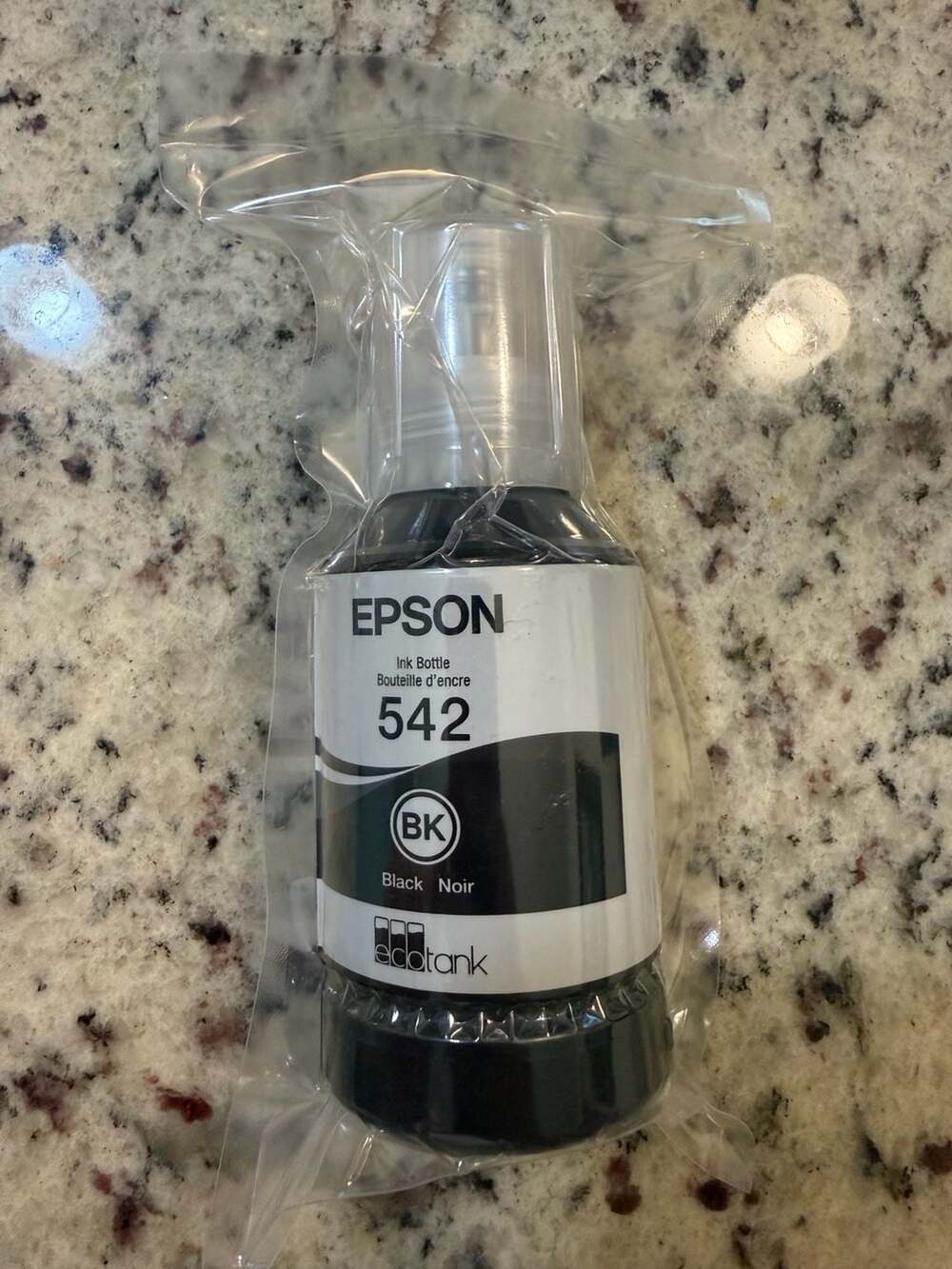 Epson 542 Ink Bottle, Black, EcoTank